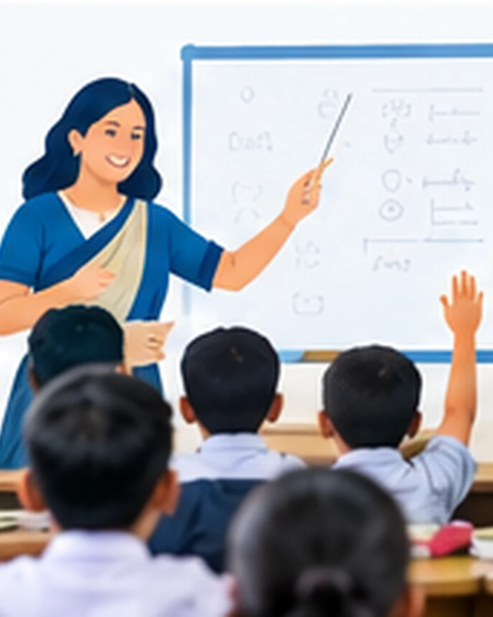 Teach, assess, enjoy illustration